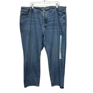 Old Navy Jeans Size 20 High Rise Slouchy Straight Secret Slim Pockets Button Fly